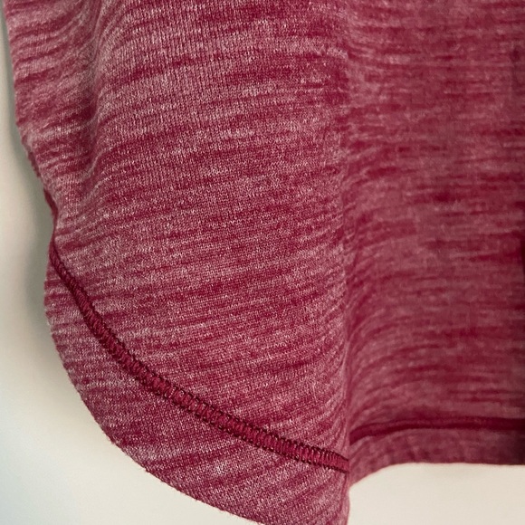 Lululemon Burgundy Marled High Neck Top - Picture 4 of 5